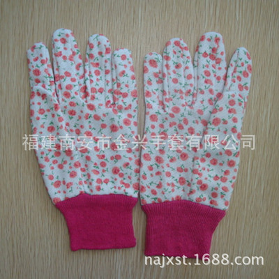 【銷售Cotton garden gloves 針織絨布手套 棉手套 型號(hào):270】?jī)r(jià)格,廠家,圖片,防護(hù)手套,福建南安市金興手套-